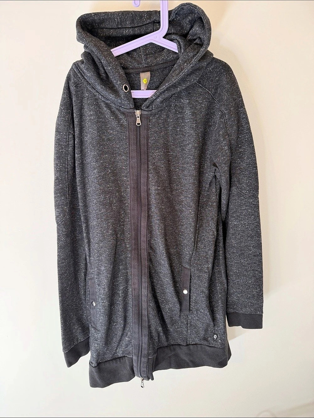 Maternity 15essenza Hooded Zip Jacket Black Small Like New